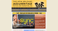Desktop Screenshot of jazzandheritage.org
