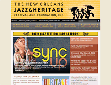 Tablet Screenshot of jazzandheritage.org